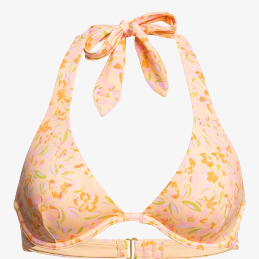 NWOT NEVER-WORN Billabong Oasis Reese Underwire Bikini Halter Top Size Large